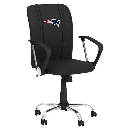 Dreamseat Curve Task Chair with New England Patriots Primary Logo XZOCCURVE-PSNFL21000